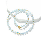 Yunhai - Collier Or et Aigue-Marine