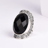 Menou - Silver and Agate Ring