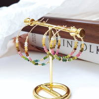 Dosik - Boucles d'Oreilles Or et Tourmaline