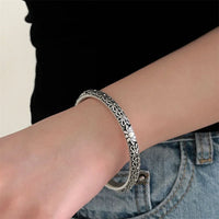 Laila - Bracelet Jonc Argent