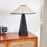 Lampe de Table Vintage en Bois Noir