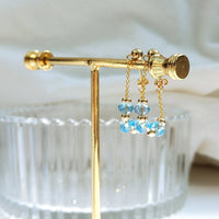 Laam - Boucles d'Oreilles Or et Topaze
