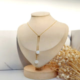 Moon Drop - Collier Or et Pierre de Lune