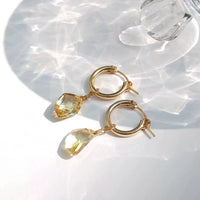 Baikeo - Boucles d'Oreilles Or et Pierres Naturelles