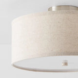 Suspension Tambour en Lin