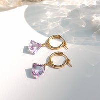 Baikeo - Boucles d'Oreilles Or et Pierres Naturelles