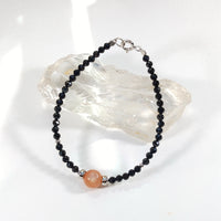 Solaris - Bracelet Pierre de Soleil et Spinelle