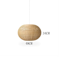 Suspension Boule en Rotin