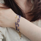 Kessho - Bracelet Or et Lapis Lazuli