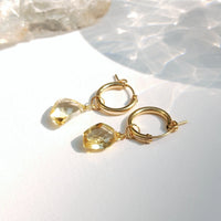 Baikeo - Boucles d'Oreilles Or et Pierres Naturelles