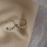 Seto - Boucles d'Oreilles Or et Perles d'Eau Douce