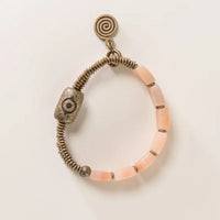 Eien - Bracelet Cuivre et Quartz Rose