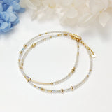 Taiyo - Collier Or, Citrine et Cristal