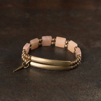 Ishani - Bracelet Cuivre et Quartz Rose