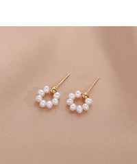 Safed - Boucles d'Oreilles Or et Perles d'Eau Douce