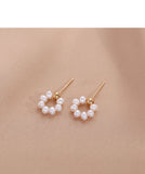 Safed - Boucles d'Oreilles Or et Perles d'Eau Douce