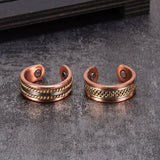 Sui - Bracelet Jonc et Bague Cuivre Magnétiques