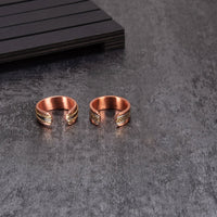 Sui - Bracelet Jonc et Bague Cuivre Magnétiques