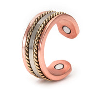 Sui - Bracelet Jonc et Bague Cuivre Magnétiques