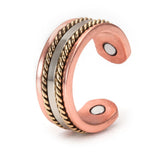 Sui - Bracelet Jonc et Bague Cuivre Magnétiques