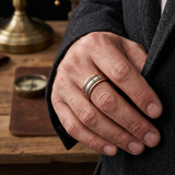 Sui - Bracelet Jonc et Bague Cuivre Magnétiques
