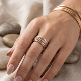 Sui - Bracelet Jonc et Bague Cuivre Magnétiques
