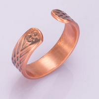 Tong - Bracelet Jonc et Bague Cuivre Magnétiques
