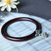 Aroon - Bracelet Jonc Argent et Bois de Santal