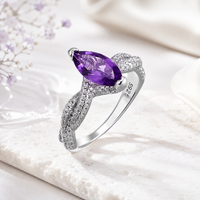 Yume - Bague Argent et Améthyste