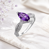 Yume - Bague Argent et Améthyste
