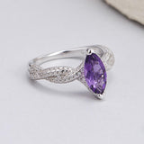 Yume - Bague Argent et Améthyste