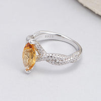 Nahla - Bague Argent et Citrine