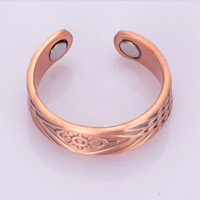 Tong - Bracelet Jonc et Bague Cuivre Magnétiques
