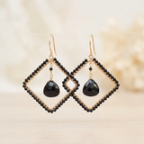 Kapernis - Boucles d'Oreilles Or et Spinelle