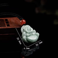 Bouddha Rieur - Pendentif Jade