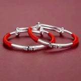Miya - 2 x Bracelets de Cheville Argent
