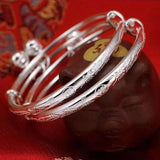 Namiko - 2 x Bracelets de Cheville Argent