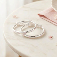 Indira - 2 x Bracelets de Cheville Argent