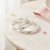 Indira - 2 x Bracelets de Cheville Argent