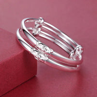 Naoki - 2 x Bracelets de Cheville Argent