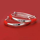 Mako - 2 x Bracelets de Cheville Argent