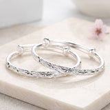 Kali - 2 x Bracelets de Cheville Argent