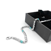 Minato - Bracelet Acier Inoxydable et Turquoise