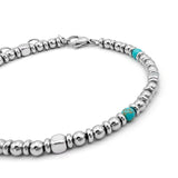 Minato - Bracelet Acier Inoxydable et Turquoise