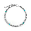 Minato - Bracelet Acier Inoxydable et Turquoise