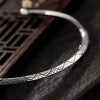 Lahar - Bracelet Jonc Argent