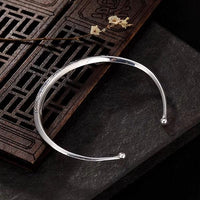 Lahar - Bracelet Jonc Argent