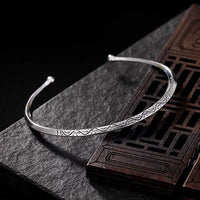 Lahar - Bracelet Jonc Argent