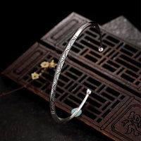 Lahar - Bracelet Jonc Argent