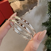 Dhyana - 2 x Bracelets de Cheville Argent